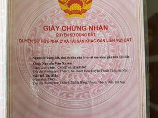 ĐẤT ĐẸP - GIÁ TỐT - Vị Trí Đắc Địa Tại  Thôn 6, Xã Hạ Bằng, Huyện Thạch Thất, Hà Nội