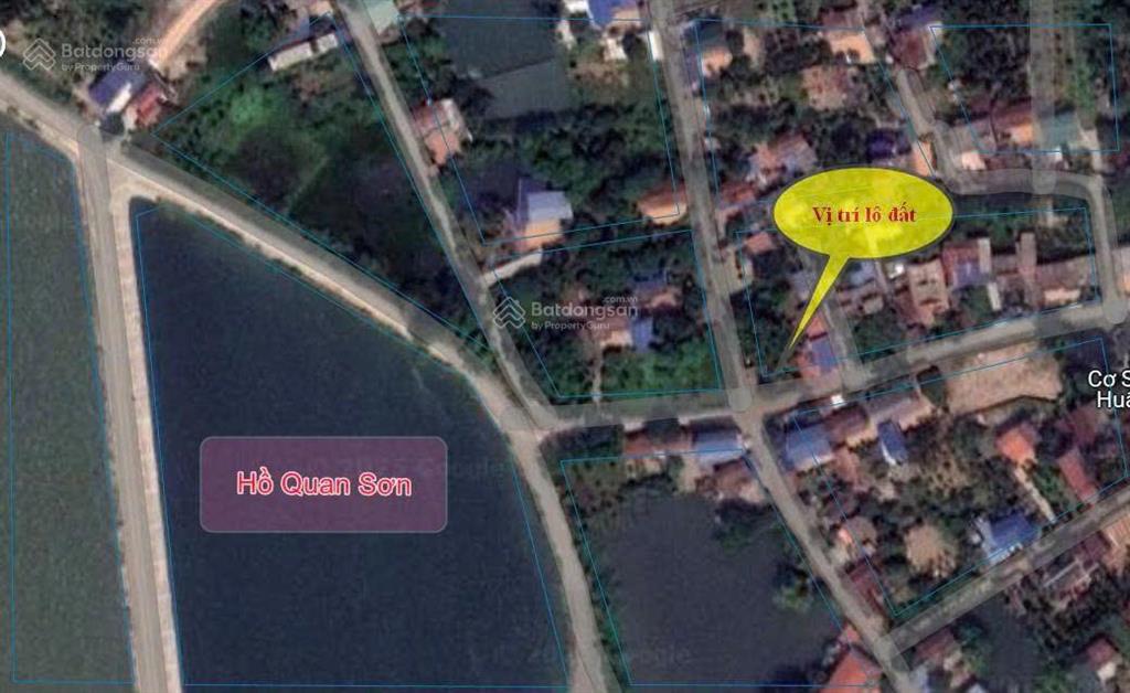 Lô góc 2 mặt tiền, ngã 4 thôn thanh lợi, hồng sơn. 100m ra hồ quan sơn