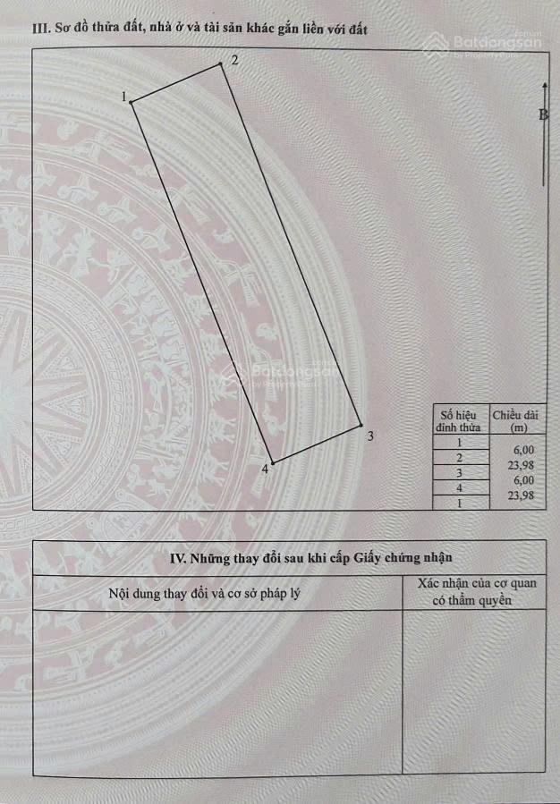 Bán đất chính chủ khu vườn hồng
