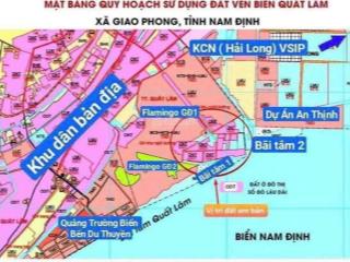 Bán đất nền tại thị trấn quất lâm, giao thủy, nam định, 1,5 tỷ,sở hữu ngay 125m2,sát biển.