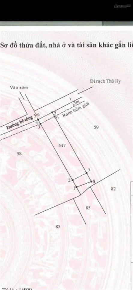 Bán đất tặng nhà cấp 4 xã bình khánh, huyện cần giờ. ngay đầu phà bình khánh. dt=104m, giá 2,2 tỷ