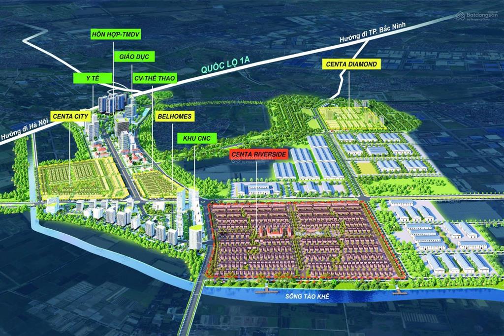 Shophouse centa riverside  đón sóng hạ tầng  sinh lời bền vững theo thời gian ,cách tây hồ 12km