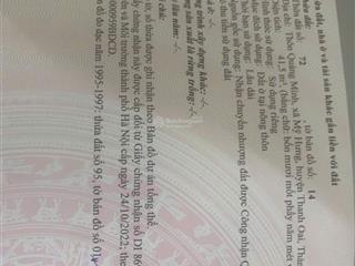 Bán đất tại mỹ hưng, thanh oai, hà nội, giá thỏa thuận, 41.5m2