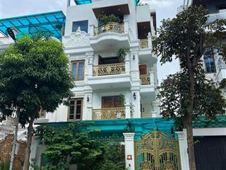 Bán biệt thự bán đảo linh đàm hoàng mai 250m2 4 tầng thang máy 13m mặt tiền view công viên vườn hoa
