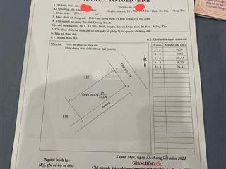 Cần bán lô đất mặt tiền nhựa lớn khu dân cư xã hoà bình huyện xuyên mộc tỉnh bà rịa vũng tàu