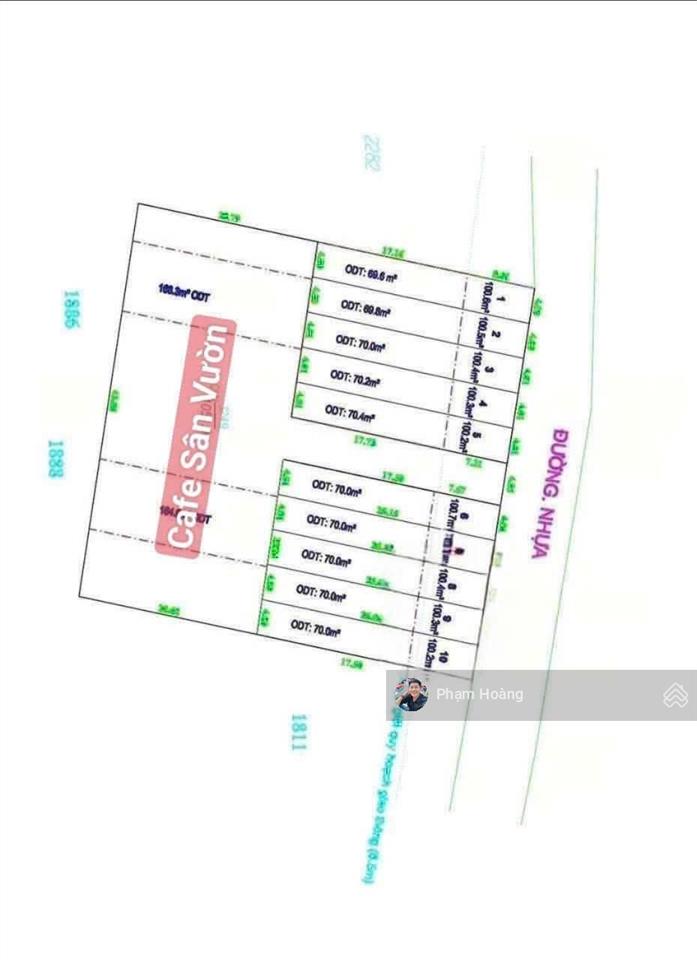Bán lô đất mặt tiền cây da xề tt dĩ an bình dương gần metro làng đh siêu thị go chỉ vài phút đi xe