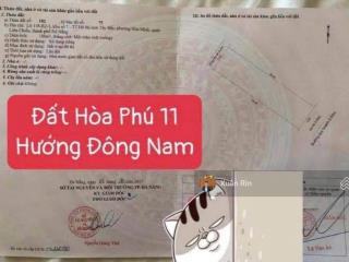 Bán nhanh | mặt tiền đường hoà phú 11, đối diện công viên gần bệnh viện & trục đường lớn