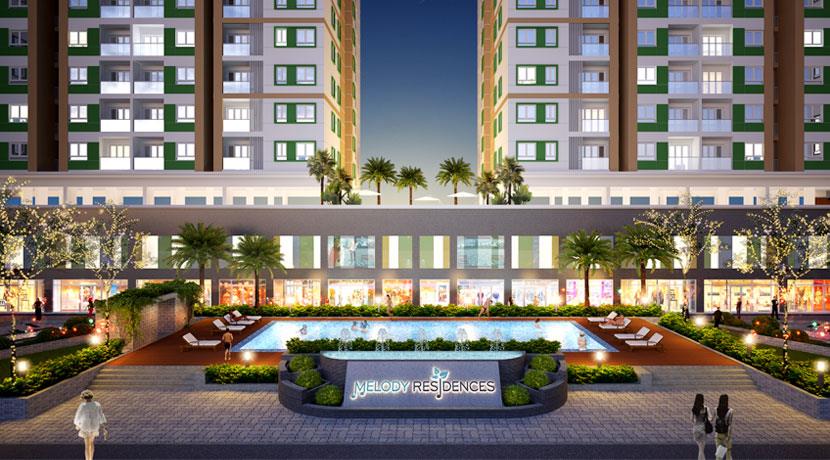 Cần cho thuê ngay chc melody, dt 70m2, 2pn + 2wc, giá 12tr/th q. tân phú