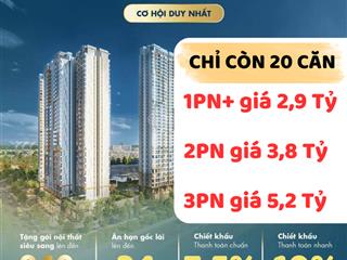 Ngộp ngân hàng giảm ngay 1 tỷ, thanh lý căn 2pn 78m2 mcp chỉ từ 3,8 tỷ từ cđt masterise homes