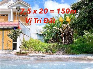 Cần bán đất xây biệt thự ngang 7,5m x 20m trung tâm tp dĩ an giá rẻ