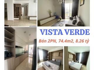 Bán căn hộ 2pn 74m2 chung cư vista verde, sổ hồng trao tay, giá bán 8.26 tỷ đồng