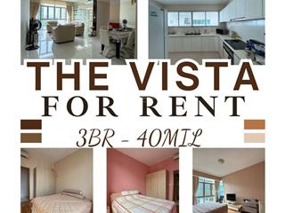 Cho thuê căn góc 3pn chung cư the vista, view hồ bơi, nội thất đầy đủ, giá 40trđ