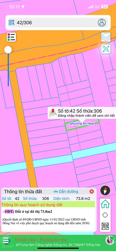 Bán lô đất ngay khu dịch lịch sơn tiên, phường an hoà, tp biên hoà, đồng nai, giá 1,379 tỷ đồng