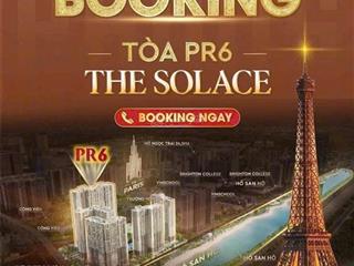 Chủ đầu tư nhận booking tòa pr6 phân khu paris. căn hộ 2pn 2 vệ sinh góc 64m2, giá dk 6x triệu/m2