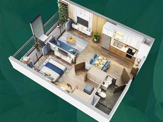 Cho thuê căn hộ tòa p1 khu pavilon ocean park. dt 47m2 1pn + 1, nội thất đẹp, giá 5,5 triệu/th
