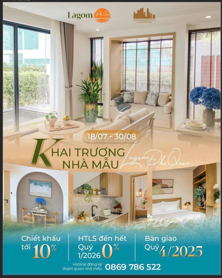 Biệt thự biển lagom giá chủ đầu tư chỉ từ 6,25 tỷ full vat. đã bàn giao và đi vào hoạt động