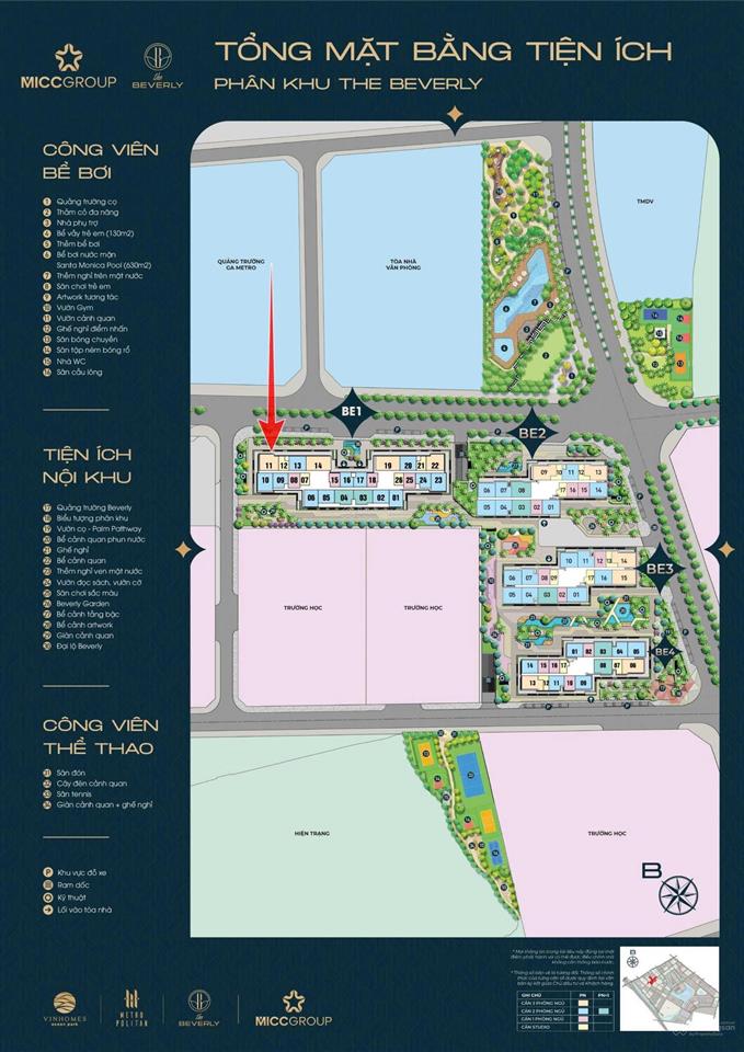 Bán căn 3pn thông thủy 89.5m2, giá 5.5 tỷ tầng đẹp, view thoáng tại the beverly. 0907 351 ***