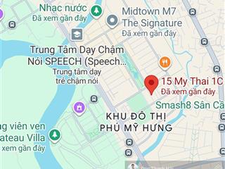 Cho thuê biệt thự khu mỹ thái 1, phú mỹ hưng, 7m x18m, 4pn, sân vườn rộng, cạnh công
viên, giá tốt
