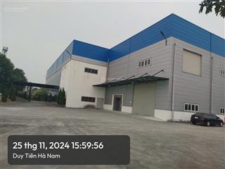 Cho thuê nhà xưởng 01 14.851 m2  giá 94,350đ/m2/tháng, kcn đồng văn ii, hà nam