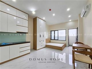 Cho thuê chdv  studio ban công  full nội thất gần lotte, sunrise, gần tdtu, nttu, đh ufm, rmit