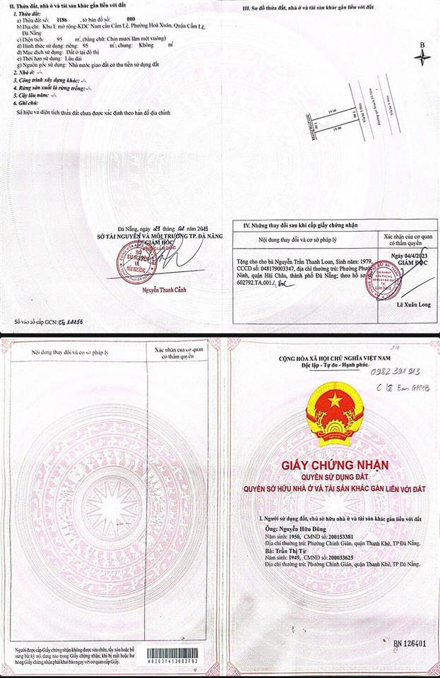 Bán đất đẹp mặt tiền đường 10.5m đô đốc lộc, hòa xuân, đà nẵng | gần chợ, gần sân vận động