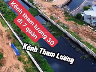 Chủ bán gấp đất góc 2 mặt tiền kênh tham lương, q12, dt  580m2 thổ cư giá 21 tỷ