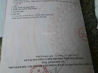 Cần bán 10mx30m l24 ô7 dl14, mỹ phước 3, bến cát, bình dương