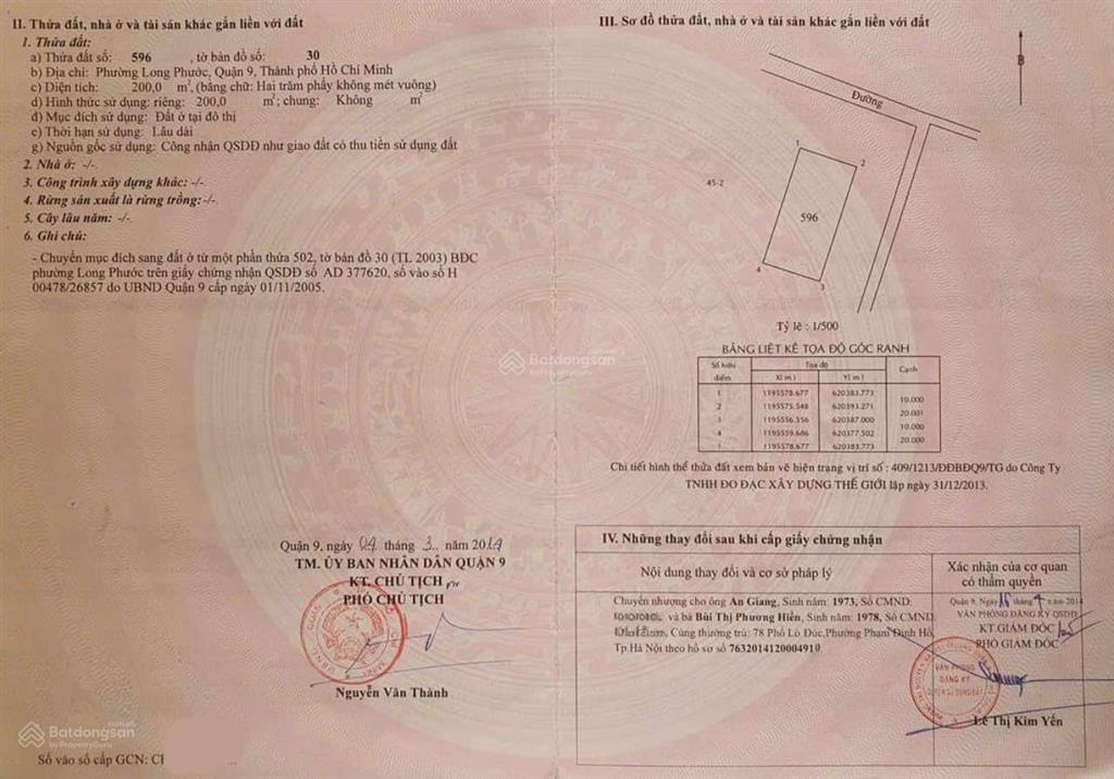 Chính chủ cần bán đất phường long phước, tp thủ đức