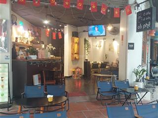 Nhượng quán cafe đường hoàng mai, gần hồ đền lừ, 35m2, mặt tiền 5 m, hè rộng, full đồ, 125 tr