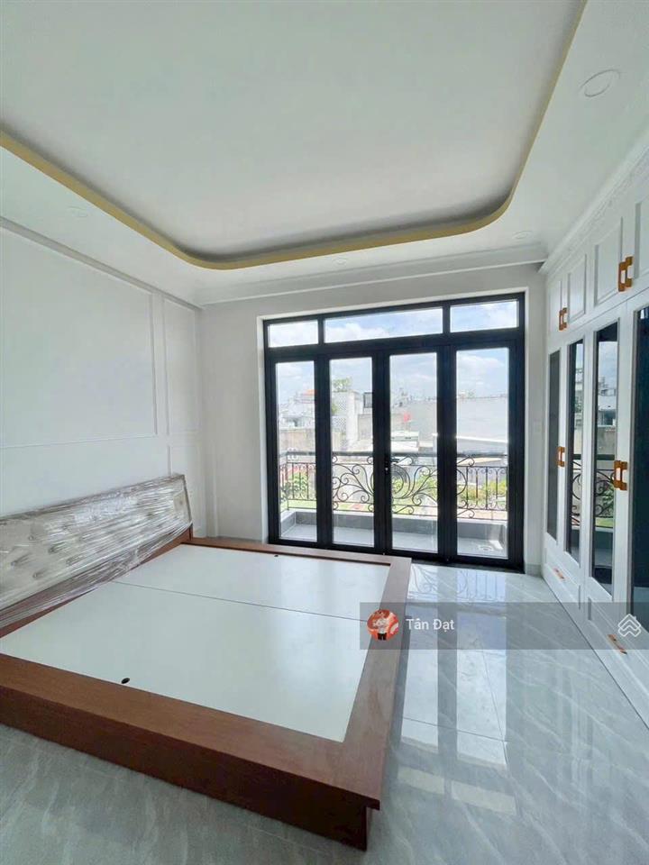 Nhà mới 100% 4 tầng đường số 40 hbc đường nhựa 7m sổ hồng riêng hoàn công đầy đủ