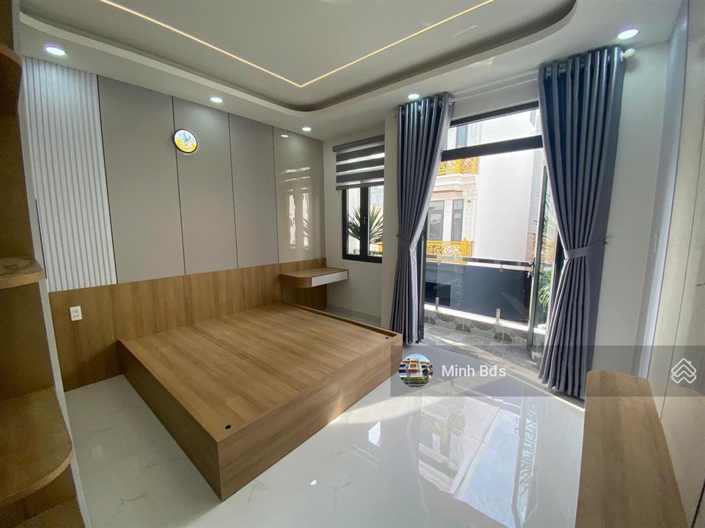 Nhà mới có thang máy full nội thất 4x16m 5 tầng, hẻm đẹp 8m đường gò xoài thông qua tân kỳ tân quý