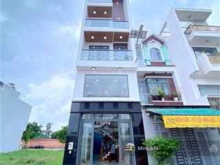 Nhà mới khu đồng bộ cao cấp 4,5 tấm, 4x15m, đường nhựa 8m hương lộ 2 giáp bờ kênh tham lương