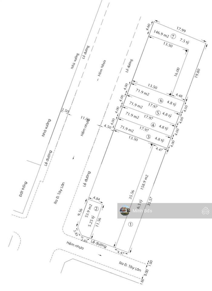 Bán nền đất đẹp (147m2) 4,6x18 nở hậu 20m. đường nhựa 20m có vỉa hè, cây xanh quy hoạch đồng bộ