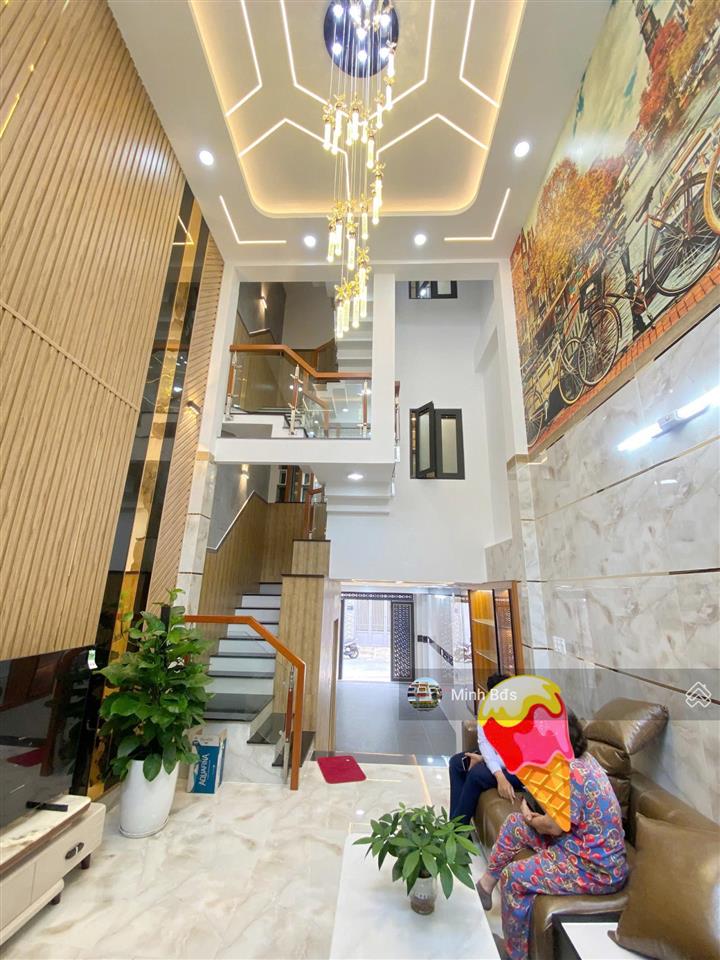 Nhà mới full nội thất siêu đẹp 4x16m đúc 5 tấm hẻm nhựa thông 8m đường hương lộ 2, giáp q. tân phú
