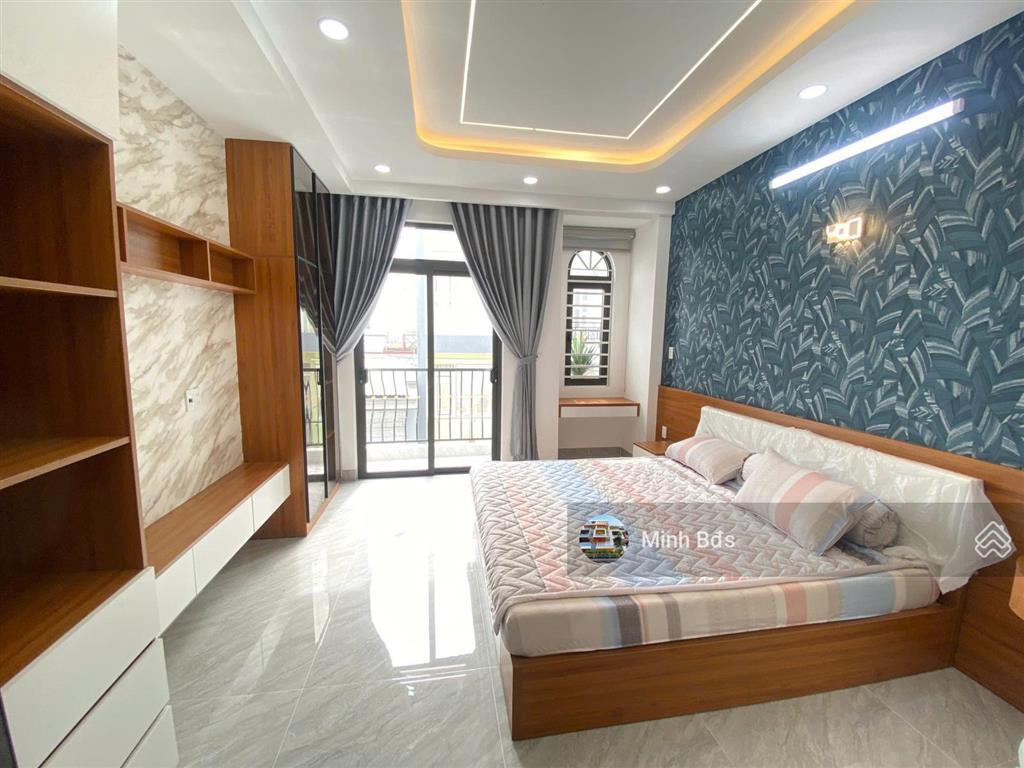 Nhà mới full nội thất siêu đẹp 4x16m đúc 5 tấm hẻm nhựa thông 8m đường hương lộ 2, giáp q. tân phú