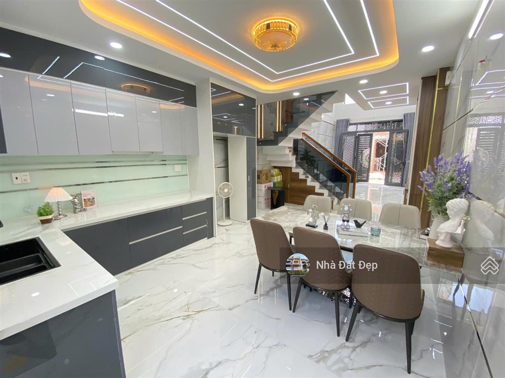 Nhà xây mới 5 tấm full nội thất, 4x16,5m hẻm đẹp 7m đường mã lò gần trường học, ubnd phường