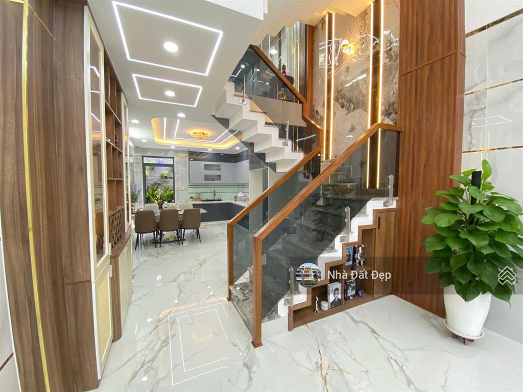 Nhà xây mới 5 tấm full nội thất, 4x16,5m hẻm đẹp 7m đường mã lò gần trường học, ubnd phường