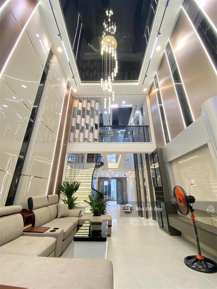 Nhà mới khu đồng bộ cao cấp 5 tấm, 4x16m, đường nhựa 8m hương lộ 2 giáp bờ kênh tham lương