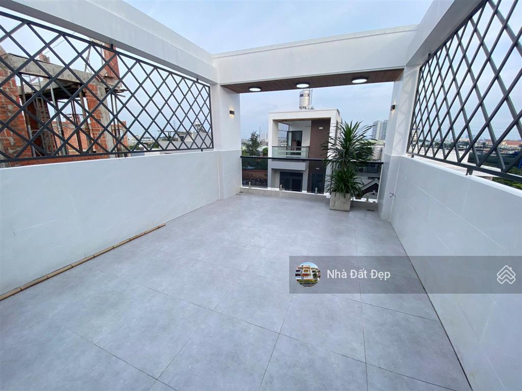 Nhà mới khu đồng bộ cao cấp 5 tấm, 4x16m, đường nhựa 8m hương lộ 2 giáp bờ kênh tham lương