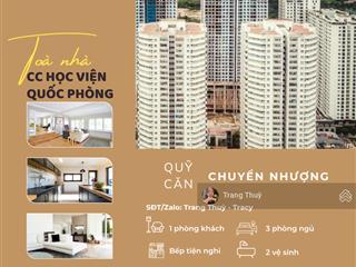 Quỹ căn 3n cc học viện quốc phòng  có lot xe cả 2 tháp đông, tây mới nhất t7/25. 0868 678 ***