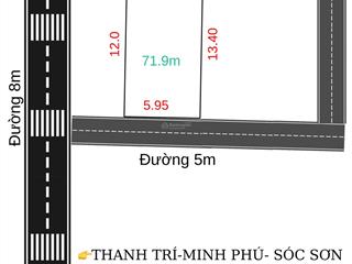Chính chủ em cần nhượng lại lô đất đẹp thanh trí minh phú sóc sơn