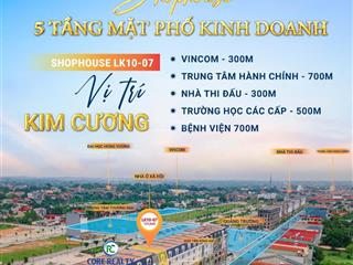 Bán gấp căn shophouse vị trí đẹp 120m2, 5 tỷ tại âu cơ park city phú thọ