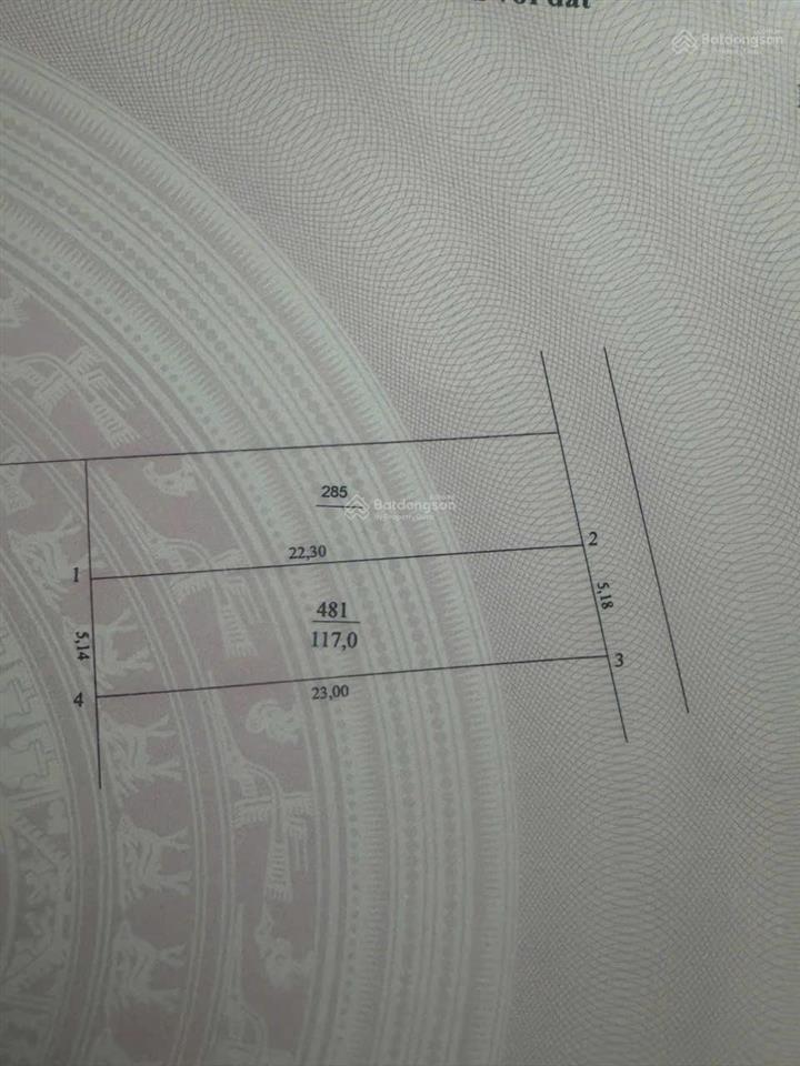 Bán đất tại xã chương dương, thường tín, hà nội, 5,265 tỷ, 117m2 siêu hot