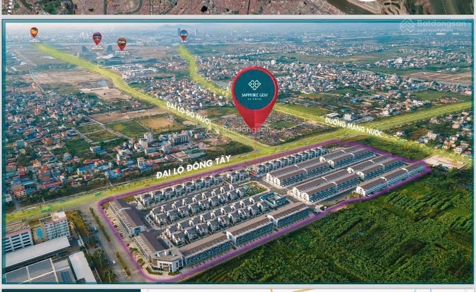 Bán gấp căn 110m2 sapphire gem 3,5 tầng, trục 21m ngay cổng trường mẫu giáo quốc tế, giá hời