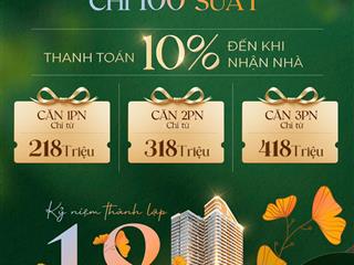 The infinity thanh toán 10% đến khi vào ở cho 200 nhà đầu tư gđ1