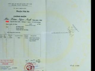 Bán gấp 2623m2 nguyễn hữu thọ phước kiển nhà bè, gần celesta rise, gs giá 10 tr/m2  0357 313 ***
