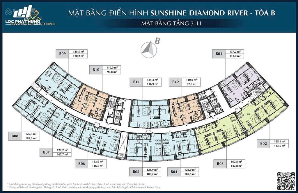 Chuyên bán sunshine diamond river 137m2 2pn + 1 kho giá tốt 7.5 tỷ  0357 313 *** vương 24/7