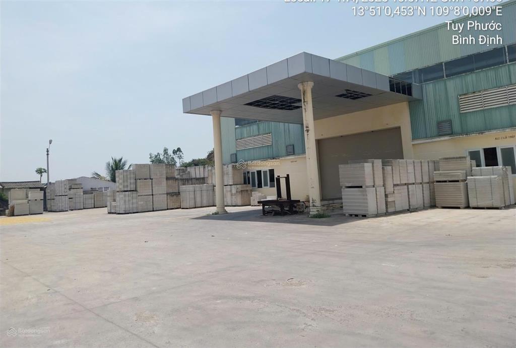 Thanh lí nhà máy dây chuyền sản xuát gạch tuynen tại tuy phước bình định, sổ riêng hơn 1ha3