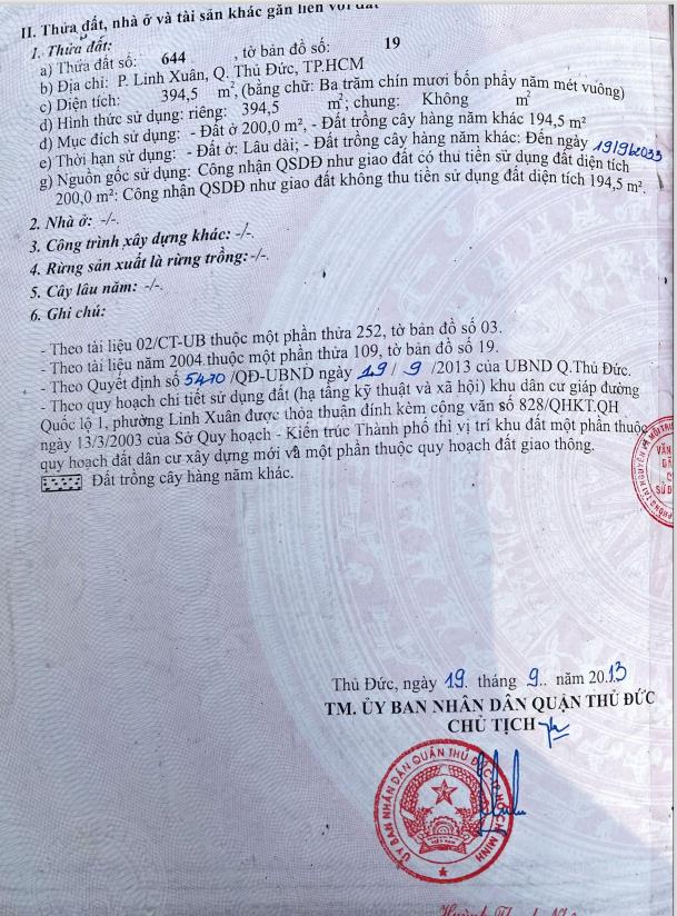 Bán gấp đất hẻm xe hơi gần khu làng đại học, cách quốc lộ 1k hơn 500m