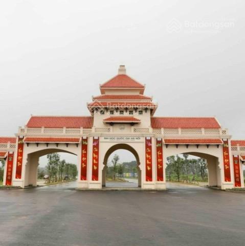 22tr/m2 sở hữu ngay lô đất nền hàng hiệu 2 mặt tiền nằm đối diện cổng chính đhqg hn tại hoà lạc